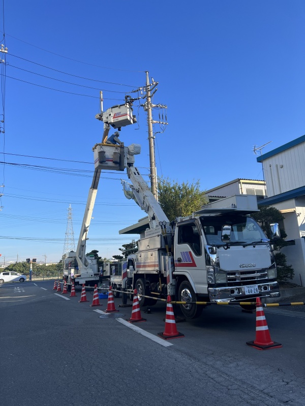 令和6年11月　高圧電線からのPAS交換工事を行いました